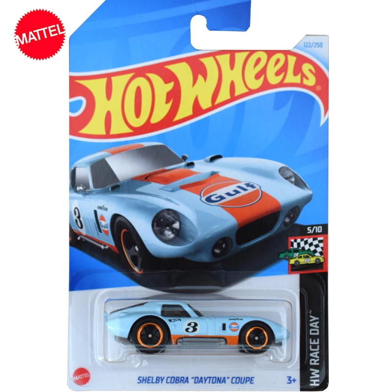 Original Mattel Hot Wheels C4982 Car 1/64 Diecast Shelby Cobra "Daytona" Coupe Vehicle Toys For Boys Collection Regalo Di Compleanno