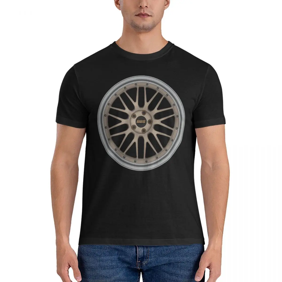 T-Shirt Da Uomo Lm Divertente Maglietta In Puro Cotone Maglietta A Maniche Corte Bbs O Collo Top 6Xl