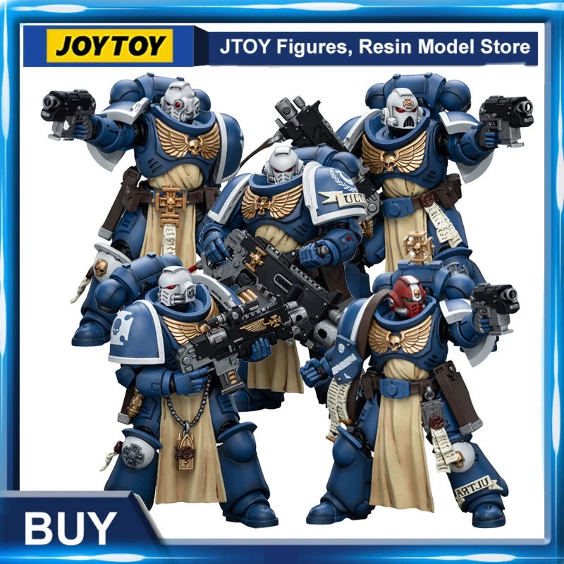 [Pre-Ordine] Joytoy Warhammer 40K 1/18 Action Figures New Ultramarines Sternguard Veterano 5Pcs Anime Model Toys Gift