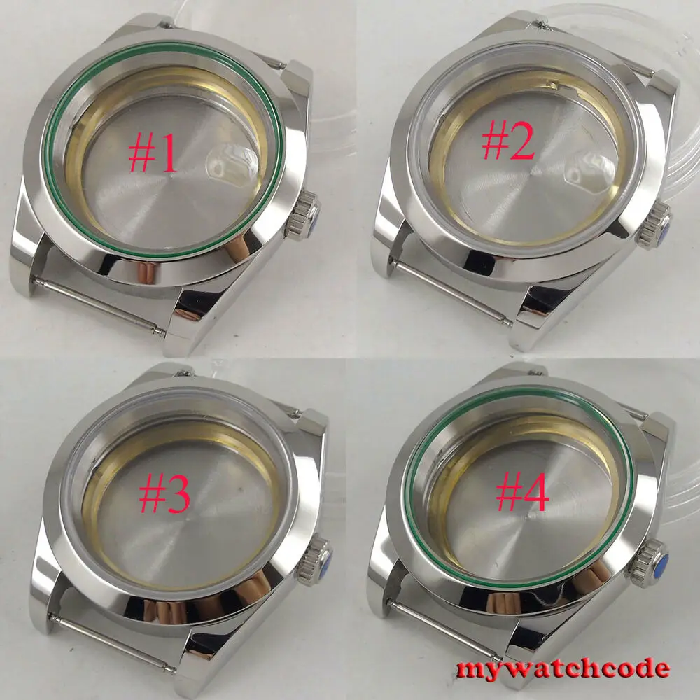 Cassa Dell'Orologio Automatica In Vetro Zaffiro 40Mm Adatta 2836 2824 8215 Nh35 Nh36 Miyota 8215 821A Movimento