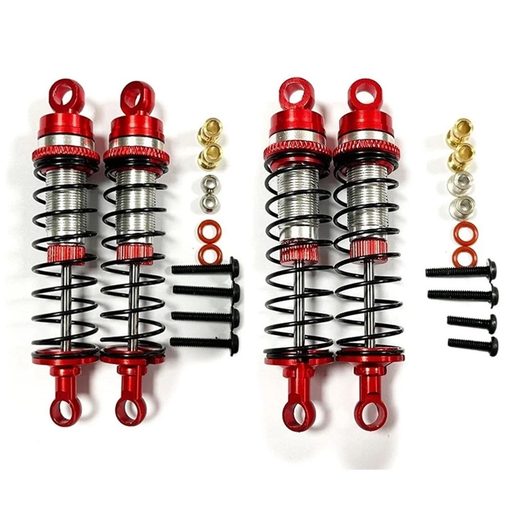 Ammortizzatore Ammortizzatore Anteriore E Posteriore In Metallo Per Losi 1/18 Mini-T 2.0 1/16 Mini-B Rc Truck Car Upgrade Parts, Rosso