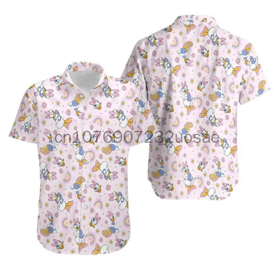 Summer New Disney Camicia Hawaiana Daisy Duck Camicia Hawaiana Disney World Hawaii Shirt Donald Duck Beach Party Shirts