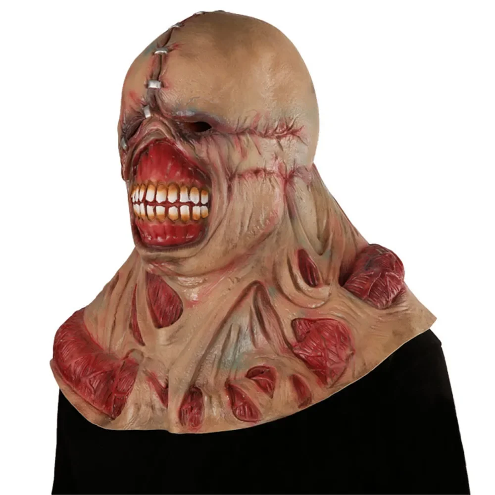 Halloween Zombie Mask Spaventoso Tyrant Horror Evil Mask Cos Nemesis Costume Puntelli Film Horror Latex Clown Mask Devil Face Cover