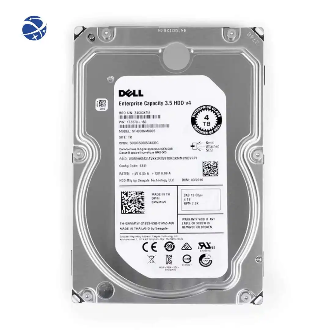 Yyhc Hdd Hard Drive Per Server Rack 4Tb Sas 3.5 7.2K Server Hard Drive Hdd Server Hard