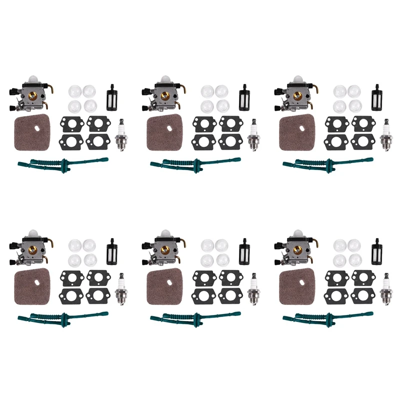 Carburatore 6X Per Carburatore Stihl Fs80-Stihl Fc55 Fc75 Fc85 Fs310 Fs38 Fs45 Fs45C Fs45L Hs85 Zama Carburatore (Fs80)
