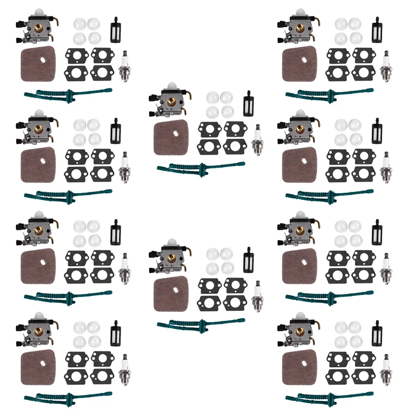 Carburatore 10X Per Carburatore Stihl Fs80-Stihl Fc55 Fc75 Fc85 Fs310 Fs38 Fs45 Fs45C Fs45L Fs46 Zama Carburatore (Fs80)