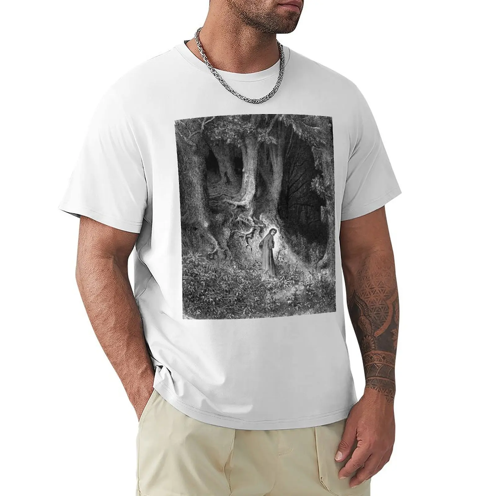 Dant'S Inferno, The Cupo Wood (C017/7996) T-Shirt Sublime Blanks Customizeds Summer Top Magliette Da Uomo