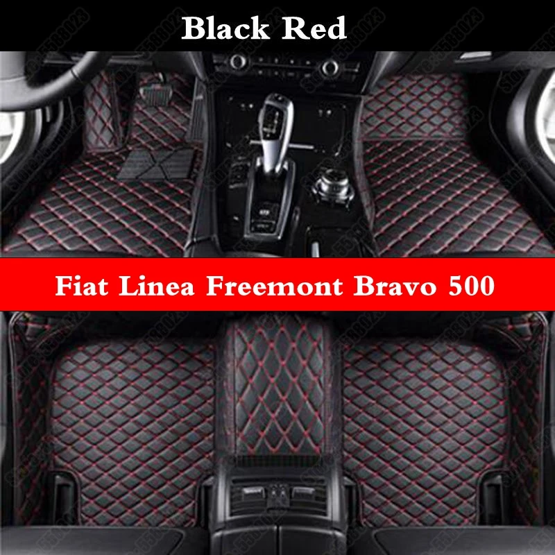 Tappetini Auto Personalizzati Per Fiat Linea Freemont Bravo 500 Palio Otimo Automotive Leather All Weather Foot Pads Mat Tappeti