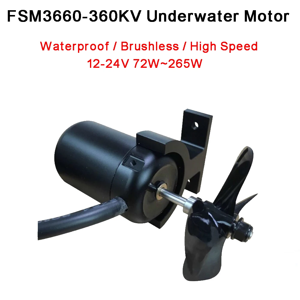 Fsm3660-360Kv Motore Brushless Sottomarino 12V-24V Rov Thruster Attrezzatura Subacquea Modelloelica Subacquea Palmare Impermeabile