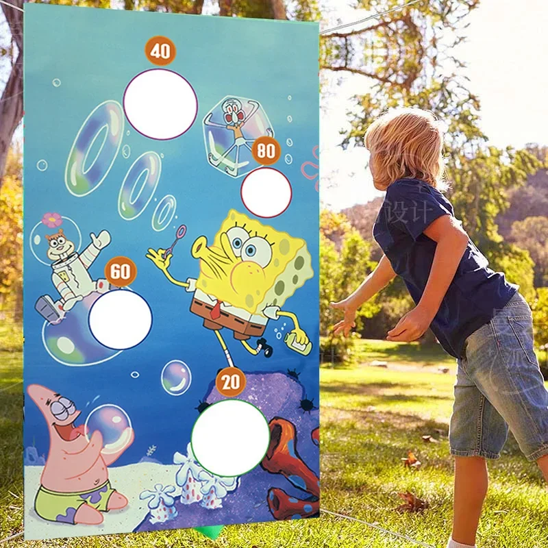 Spongebob Squarepants Bean Bag Toss Game-Lancio Carnival Game Banner Forniture Per Feste Decorazioni Per Bambini Regalo All'Aperto Per Adulti