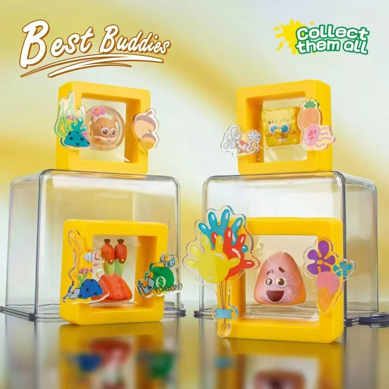 Spongebob Squarepants Figura Cute World Series Big Star Crab Boss Sandy Cartoon Birthday Cute Doll Decoration Regali Per Bambini