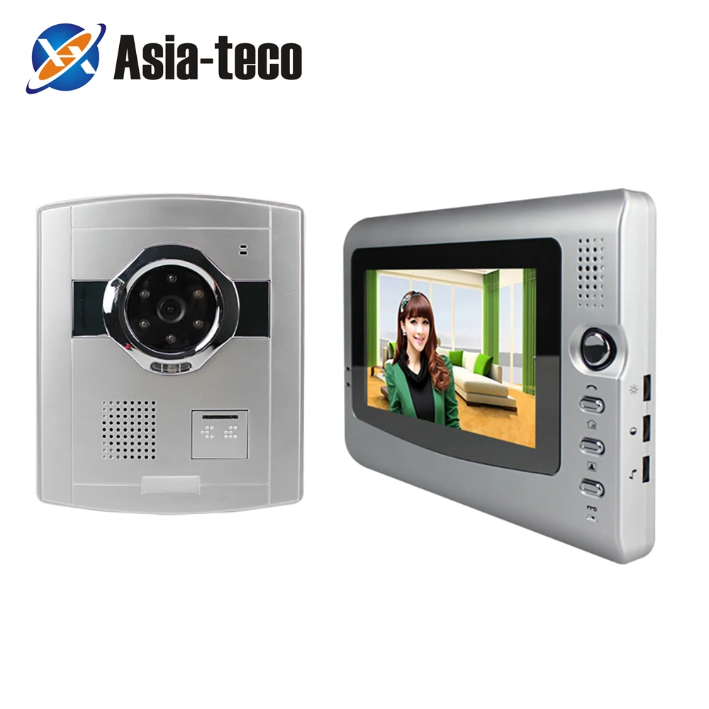 Campanello Visivo Da 7 Pollici Telecamera Antipioggia Citofono Audio Bidirezionale Citofono Villa Citofono Edificio Citofono