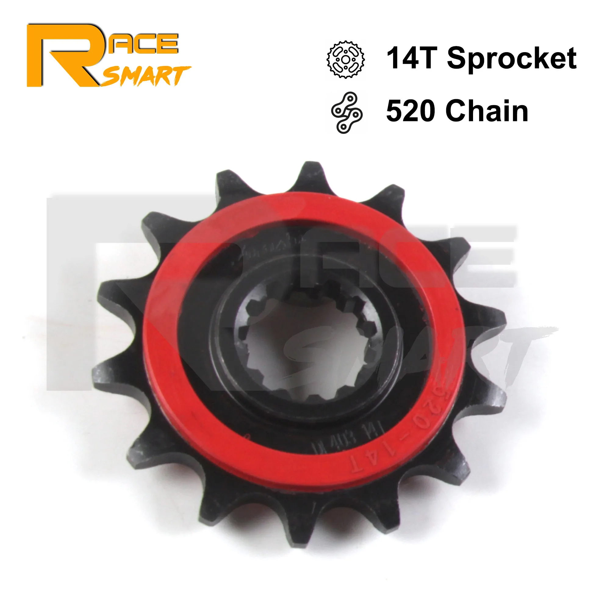 Per Kawasaki Ninja 250R Ex250R 2008-2012 520 Catena 14T Moto Pignone In Gomma Ammortizzata Ninja Ex-250R 2009 2010 2011