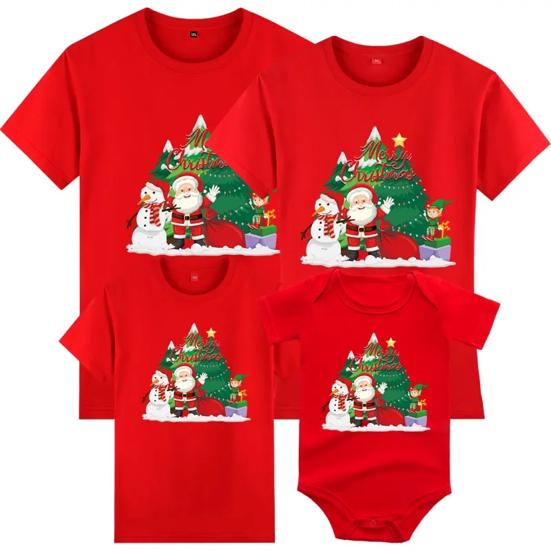 Merry Christmas Family Shirts Family Christmas T-Shirt Mommy And Me Family Matching Christmas Clothes Wear