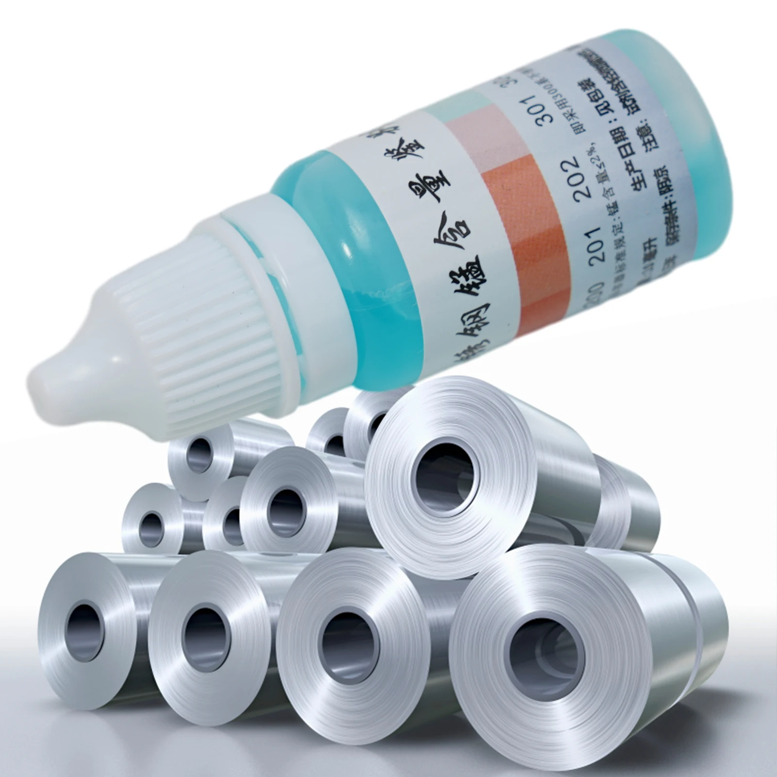 1 Pz 12Ml 304 Rilevamento In Acciaio Inox Identificazione Del Liquido Contenuto Rapido Test Analitico Farmaci Reagenti Rapidi Farmaci Analitici