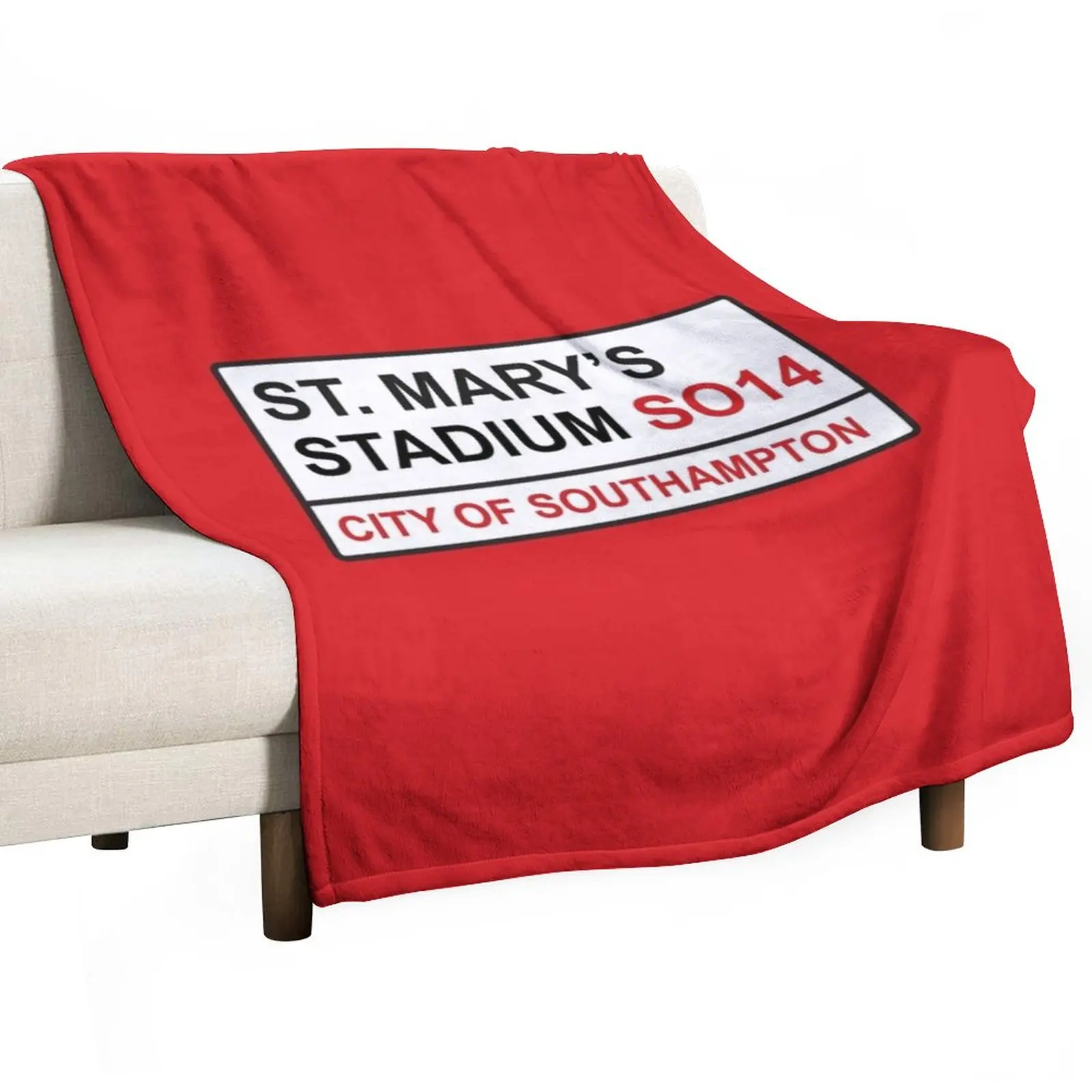 Southampton Football Team St. Mary'S Stadium Street Sign Coperta Da Tiro Coperta Polare Venerdì