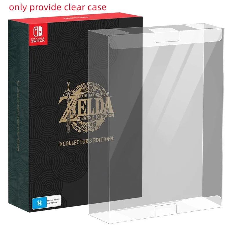 100Pcs Eu Au Us Clear Box Per Switch Ns For The Legend Of Zelda:Tears Of Kingdom Collector'S Edition Version Game Storage
