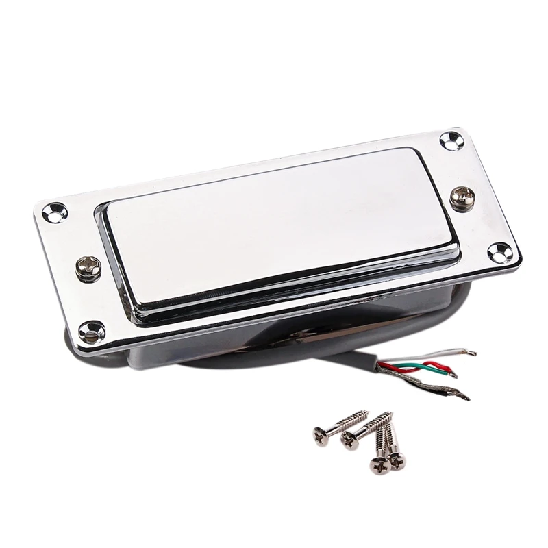 Chrome Silver Mini Lp Guitar Humbucker Pickup Sigillato Pick Up Parti Di Riparazione Della Musica