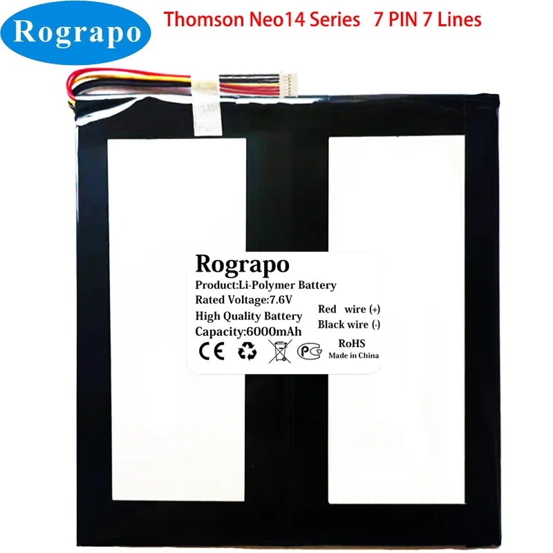 Nuovo 7.6V 6000Mah Thomson Laptop Tablet Pc Batteria 7 Pin 7 Fili Spina + Strumento