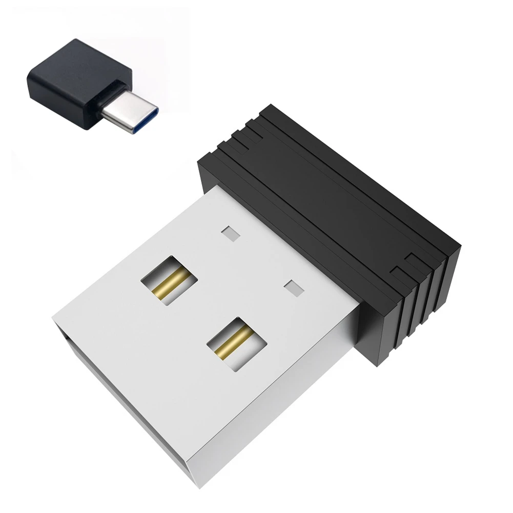 Mouse Usb Jiggler Mouse Non Rilevabile Mover Mouse Automatico Per Computer Mover Jiggler Con Adattatore Usb C, Nero