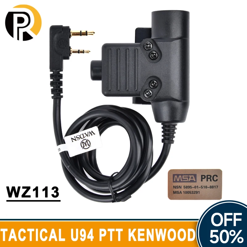 Wadsn Tactical U94 Ptt Per Originale Militare Motorola Comtac Auricolare Earmor Comtact Cuffie Baofeng Accessori Per Auricolari