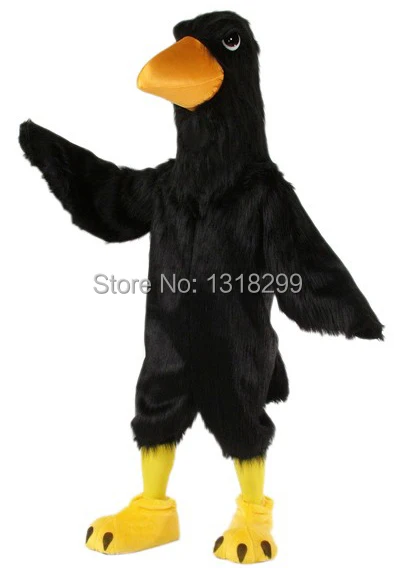 Mascotte Black Big Bird Raven Mascot Costume Fancy Dress Custom Fancy Costume Cosplay Tema Mascotte Costume Di Carnevale