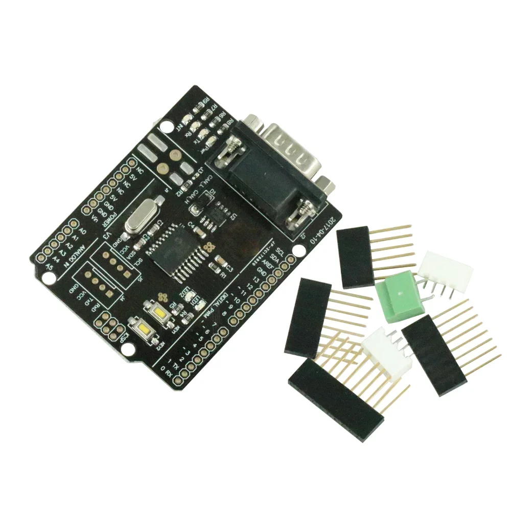 Mcp2515 Can Bus Shield Board Module Sub-D Connettore Standard Uart Iic Spi Led Indicatore Controller Può 4.8-5.2V Per Arduino Nuovo