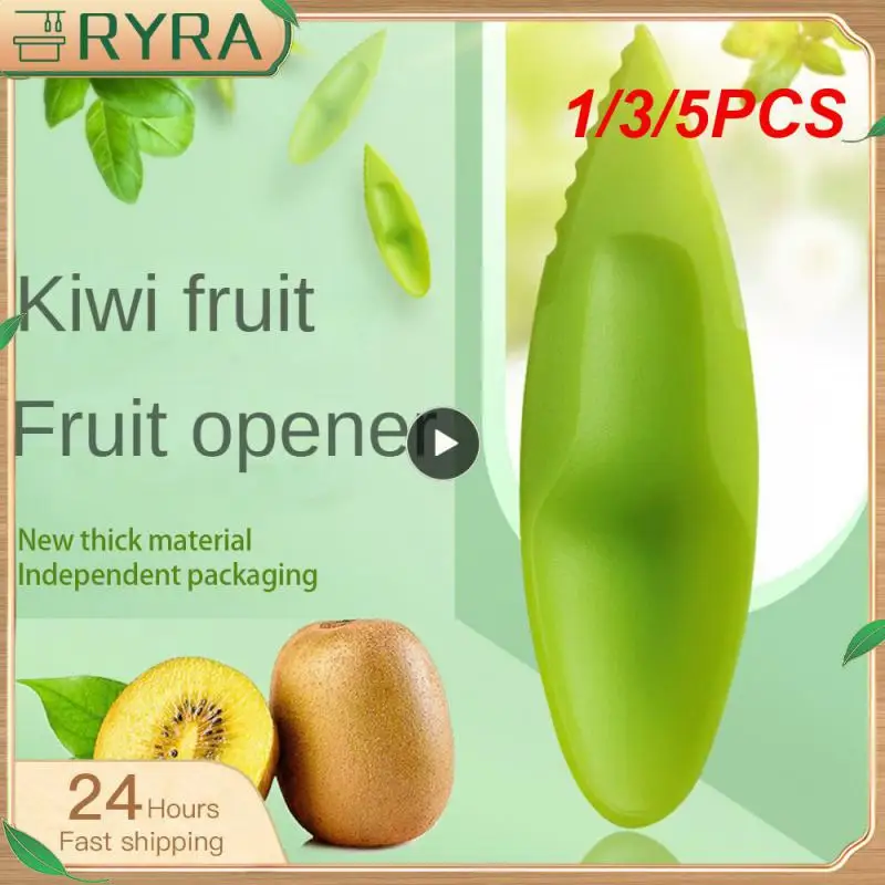 1/3/5 Pz Set Plastica Kiwi Cucchiaio 11.5*3Cm 2 In 1 Kiwi Dig Cucchiaio Scoop Candy Color Frutta Coltello Affettatrice Pelapatate Cutter