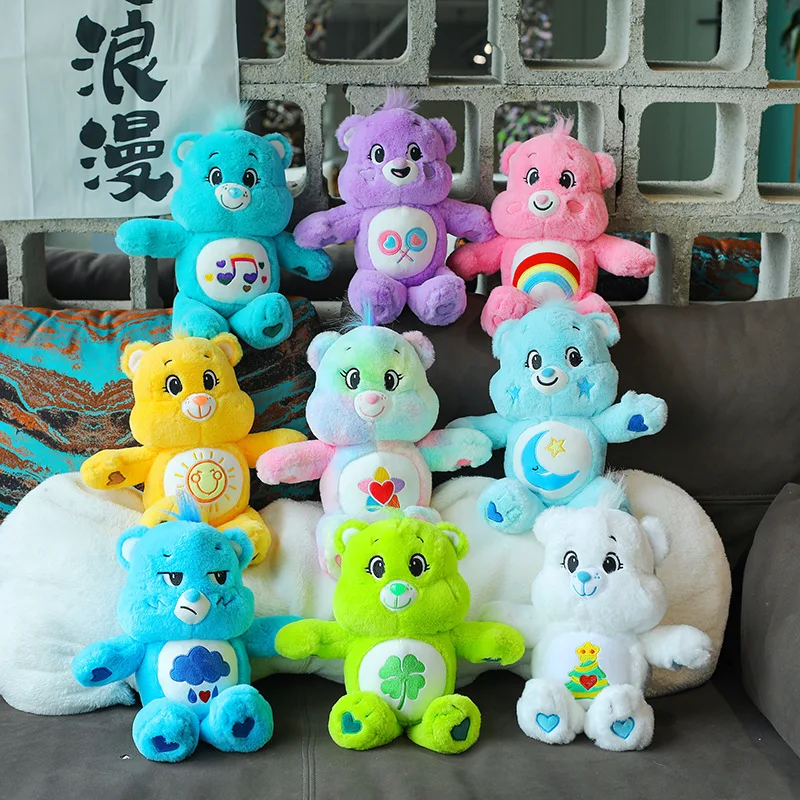 Anime Cartoon Care Bears Peluche Fashion New Rainbow Bear Peluche Doll Camera Da Letto Cuscino Collezione Di Ornamenti Regalo Per Gli Amici