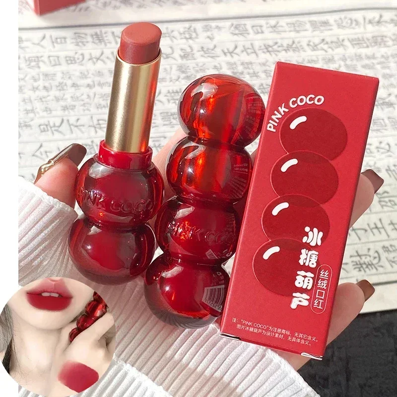 6 Colori Matte Lipstick Mist Rose Long-Lasting Idratante Nude Lipstick Lip Gloss Antiaderente Cup Red Sexy Lip Makeup Cosmetics
