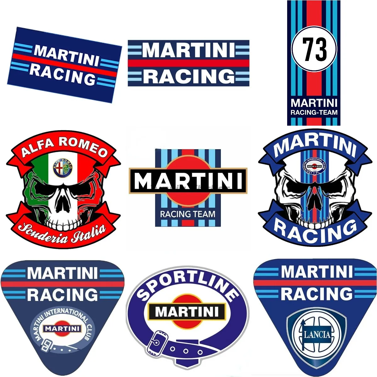 Martini Racing Team Good Gulf Sticker For Holder For Wall Room Laptop Car Window Truck Off-Road Moto Bicycle Van Helmet