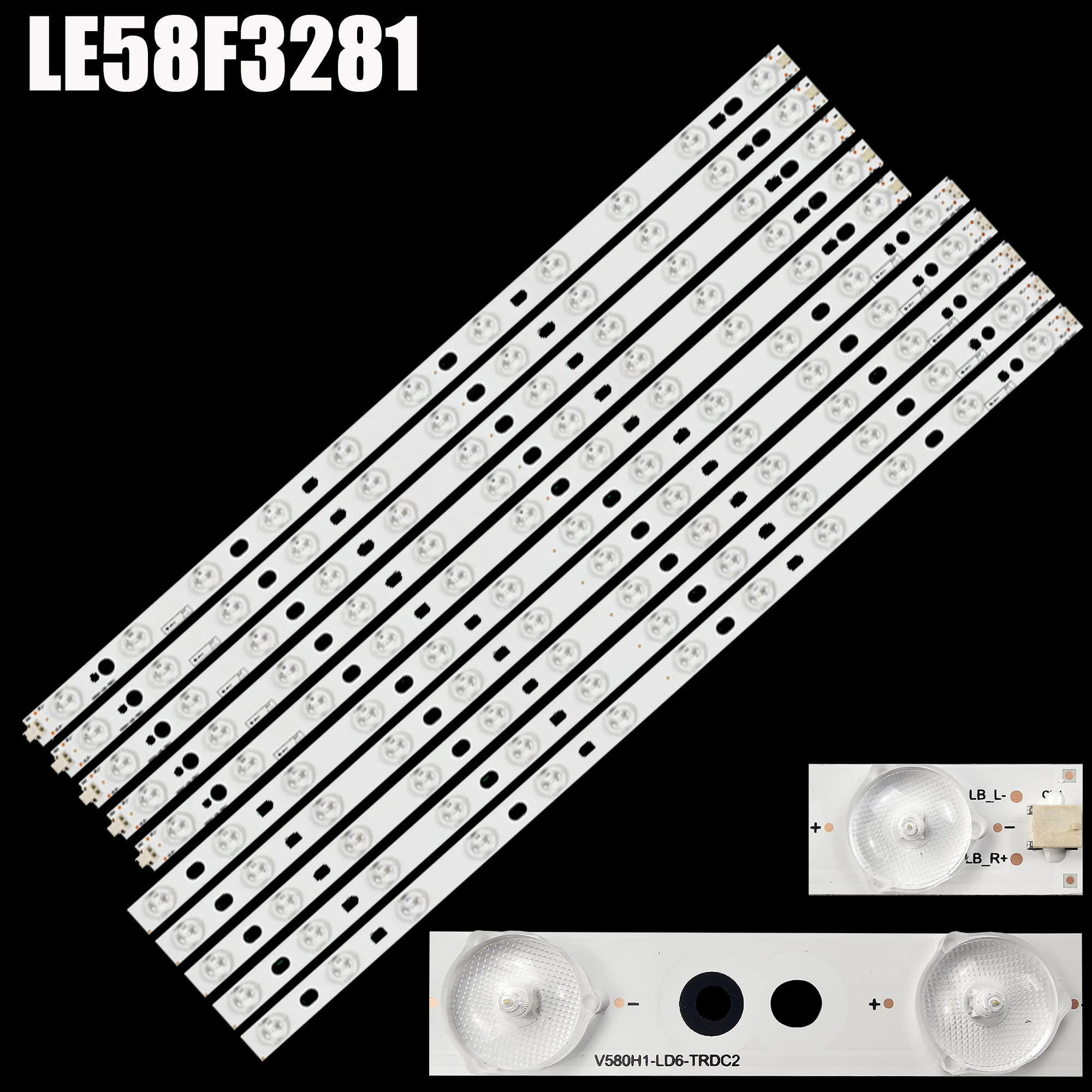 Led V580H1-Ld6-Tldc2 V580H1-Ld6-Trdc2 Per Toshiba 58 L4300U 58 L2300Vm Philips 58 Pfl4609 58 Pfl4909 58 Pfl3640/T3 58 Pfl3640