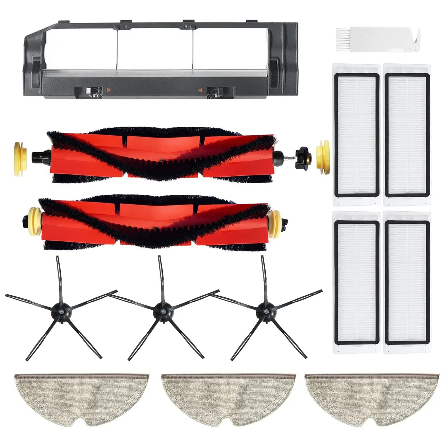 Confezione Da 14 Pezzi Di Ricambio Accessori Per Roborock S6 S6 Maxv S6 Pure S5 S5 Max E2 E3 E25 E35 S50 S55 S60 S65 Vacuum