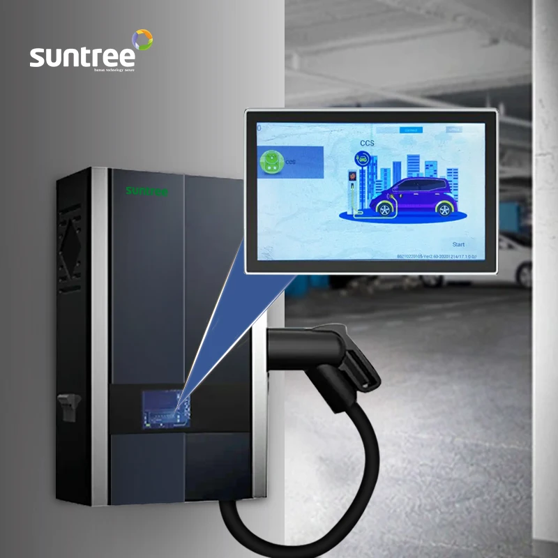 Caricabatterie Rapido Wallbox Dc Ccs Tipo 2 Veloce 40Kw Chademo Ev Ccs2 Livello 3 Stazioni Di Ricarica Di Veicoli Elettrici