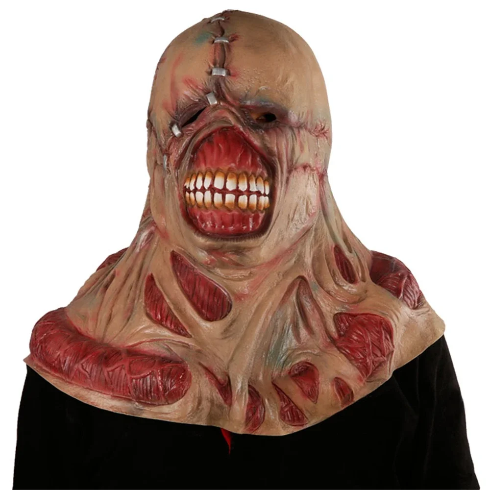 Halloween Zombie Mask Spaventoso Tyrant Horror Evil Mask Cosplay Nemesis Costume Puntelli Maschera Film Resident Evil Cosplay