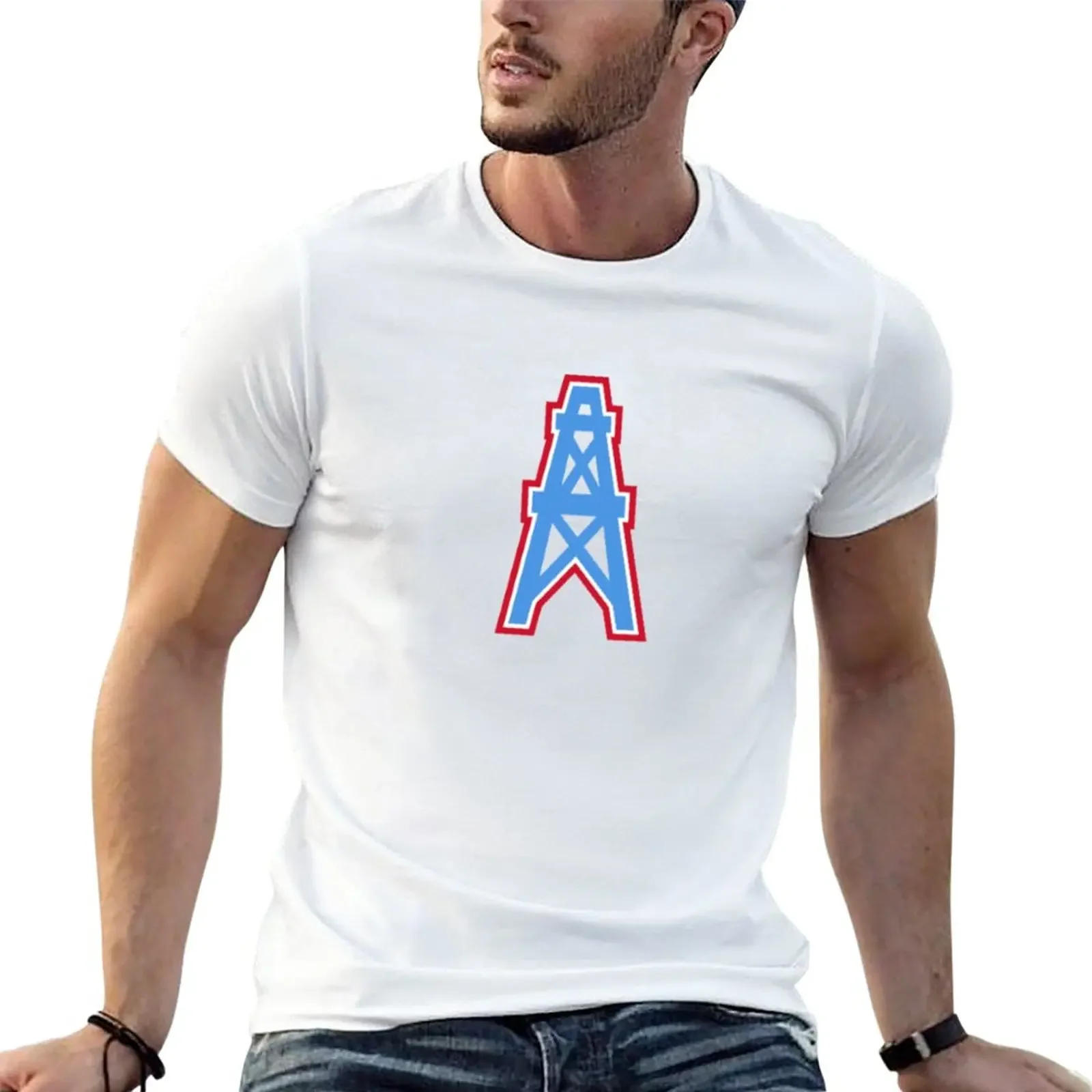 Houston Oiler-G200 Icon T-Shirt Kawaii Abbigliamento Estetico Abbigliamento T-Shirt Da Uomo