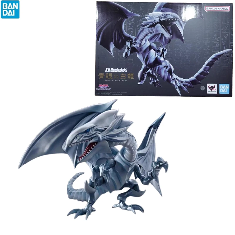 Originale Yu-Gi-Oh Blue-Eyes White Dragon Action Figures S.H.Monsterarts Shm Collection Figurine Anime Figure Model Statue Toys