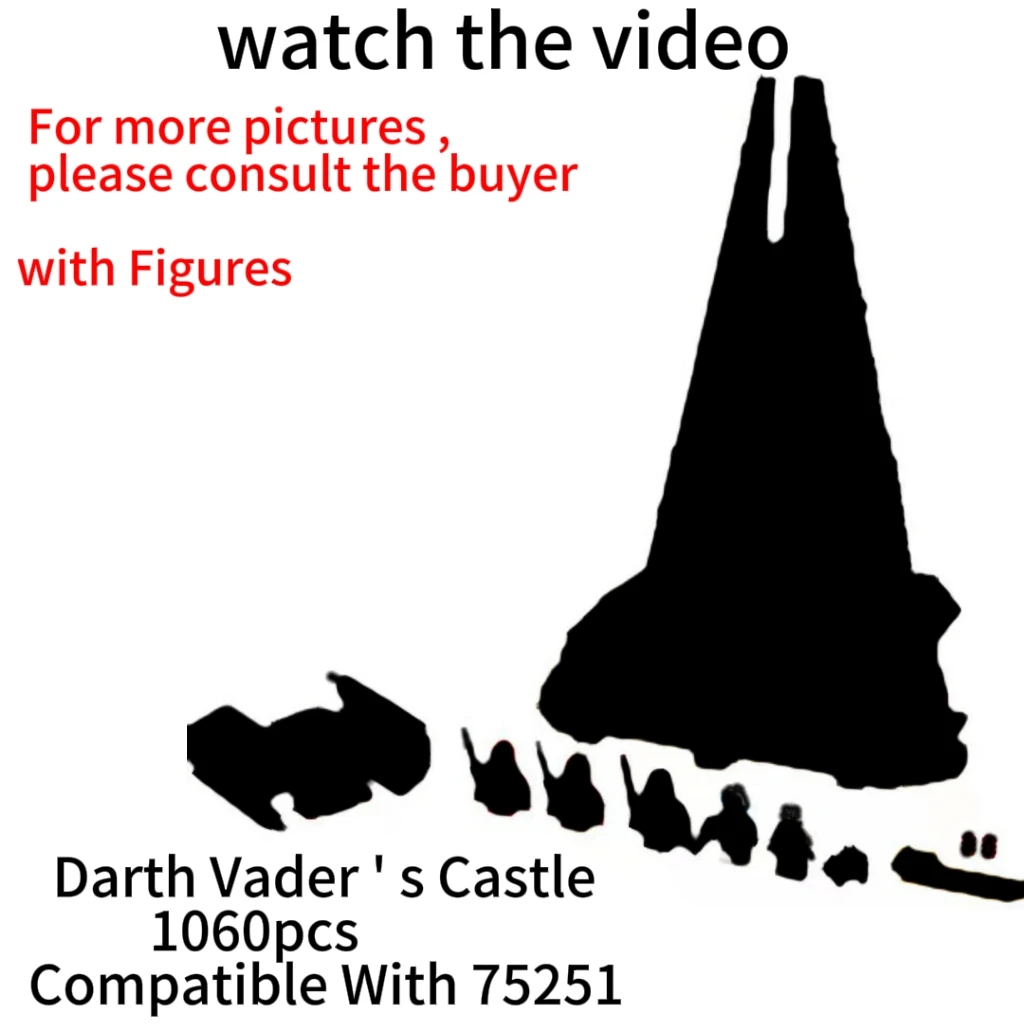 1090Pcs Star Battle Darth House Vader Castle Space Wars Tie Fighter 11425 Model Building Block Toy Compatibile Con 75251 Boy Gif