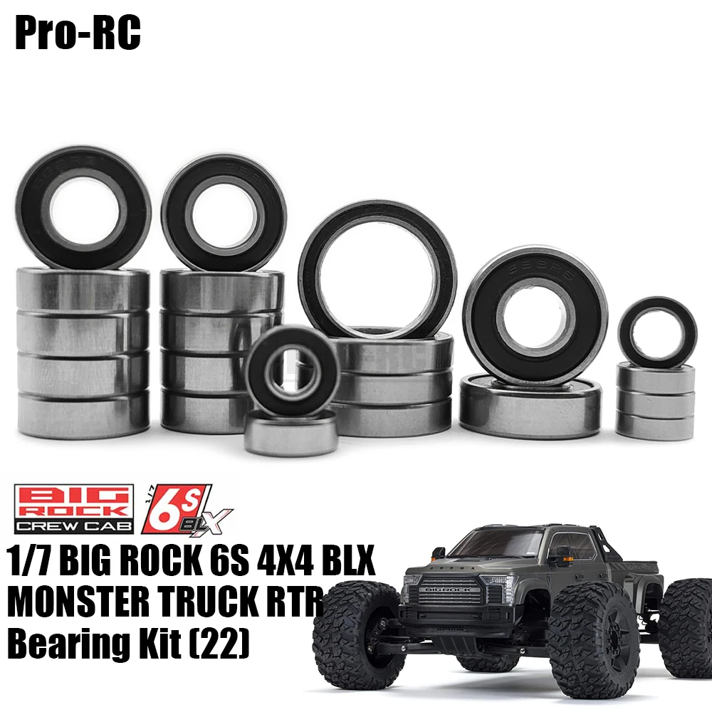 Per Arrma 1/7 Big Rock 6S 4X4 Blx Kit Cuscinetti Sigillati 22 Pezzi