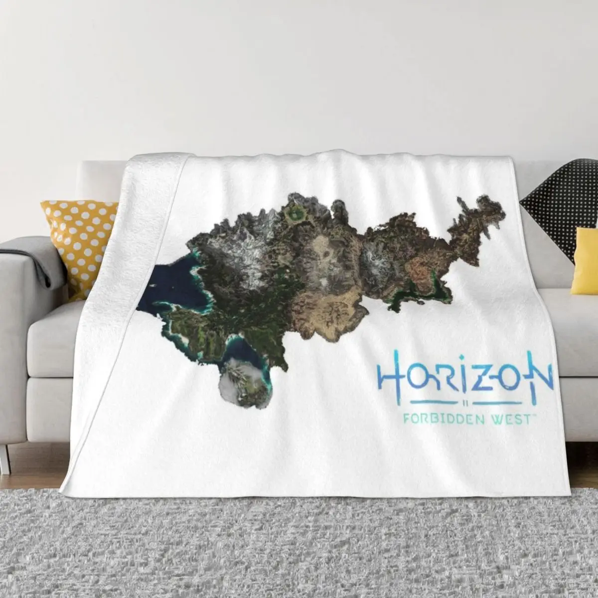 Horizon Unded West Map Coperta Da Tiro Coperte Turistiche Anime
