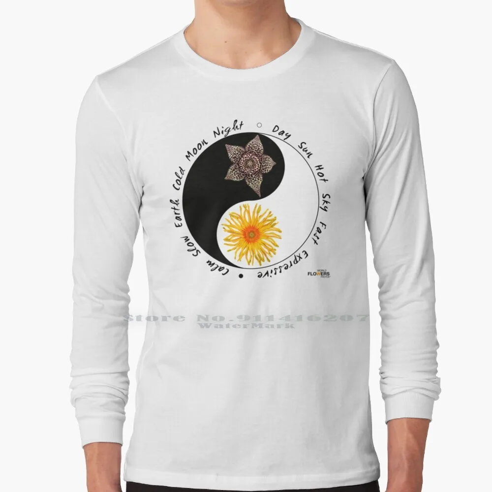 Yin & Amp ; Yang T Shirt 100% Puro Cotone Stapelia Gerbera Flower Worldflowersphotos World Flowers Foto Cabel? O Conveniente