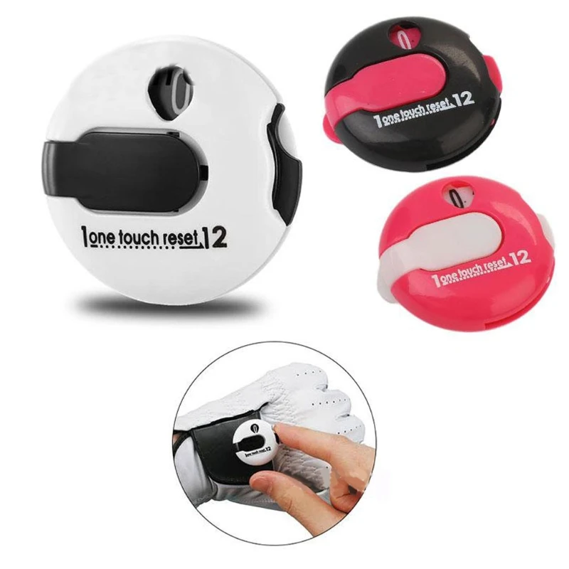 Mini Palmare Golf Shot Count Stroke Putt Score Counter Digital Segning Keeper Con Guanto Clip Golf Training Aids Tool
