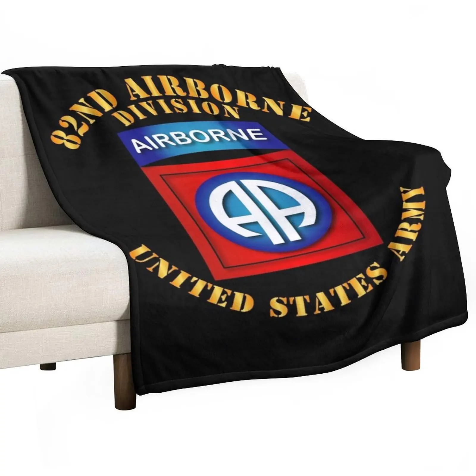 Army - 82 ° Divisione Aerea-Ssi-Ver 2 Coperta Morbida Plaid Grande Coperta