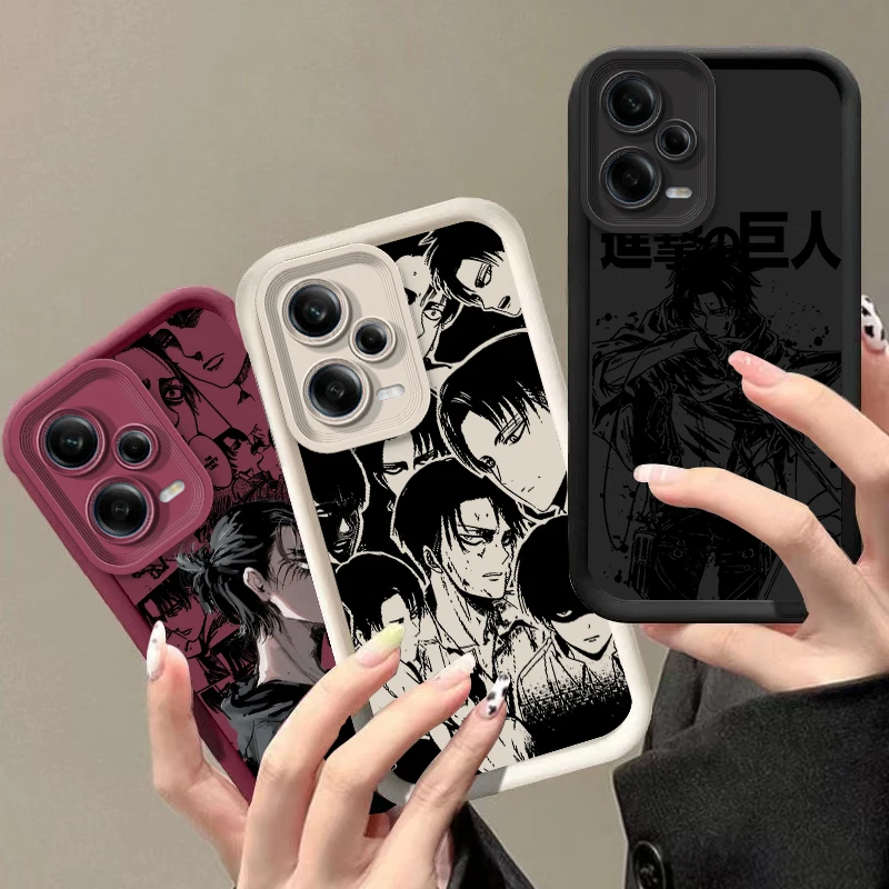 Attack On Titan Anime Per Redmi K50 K40 K30 K20 12C 10C 9C 9At 9A Ultra Pro Prime Liquid Eye Ladder Phone Case