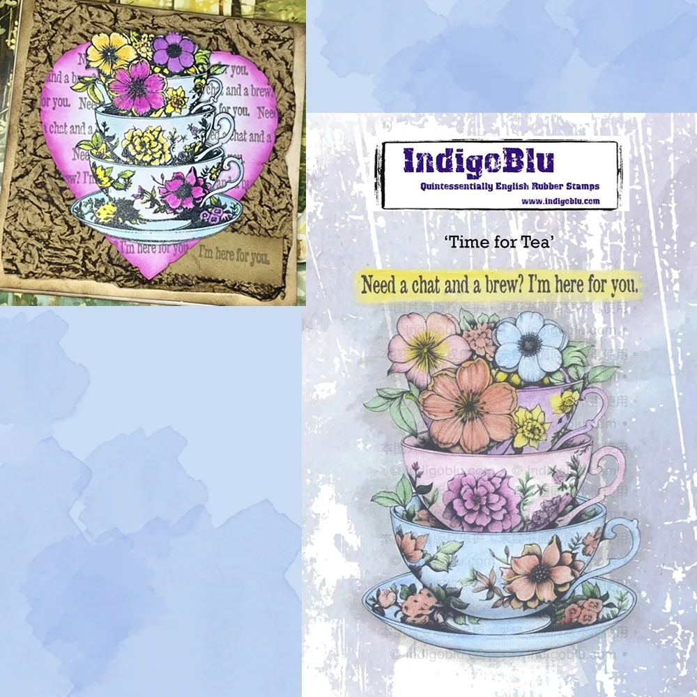 Good Time For Tea Timbri In Silicone Trasparente Per Scrapbooking Fai Da Te Forniture Artigianali Stamp Photo Album Card Making