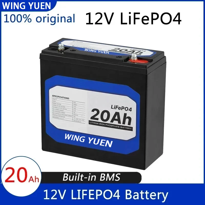 Nuova Batteria 12V 20Ah Lifepo4 Litio Ferro Fosfato 12V 24V Lifepo4 Batteria Ricaricabile Per Scooter Per Bambini Motore Per Barche Senza Tasse