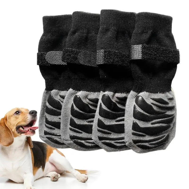 Calzini Con Impugnatura Per Cani Calzini Protettivi Per Zampe Di Cane Antiscivolo Calzini Regolabili Per Cuccioli Di Cane Con Impugnatura Per Cani Pro