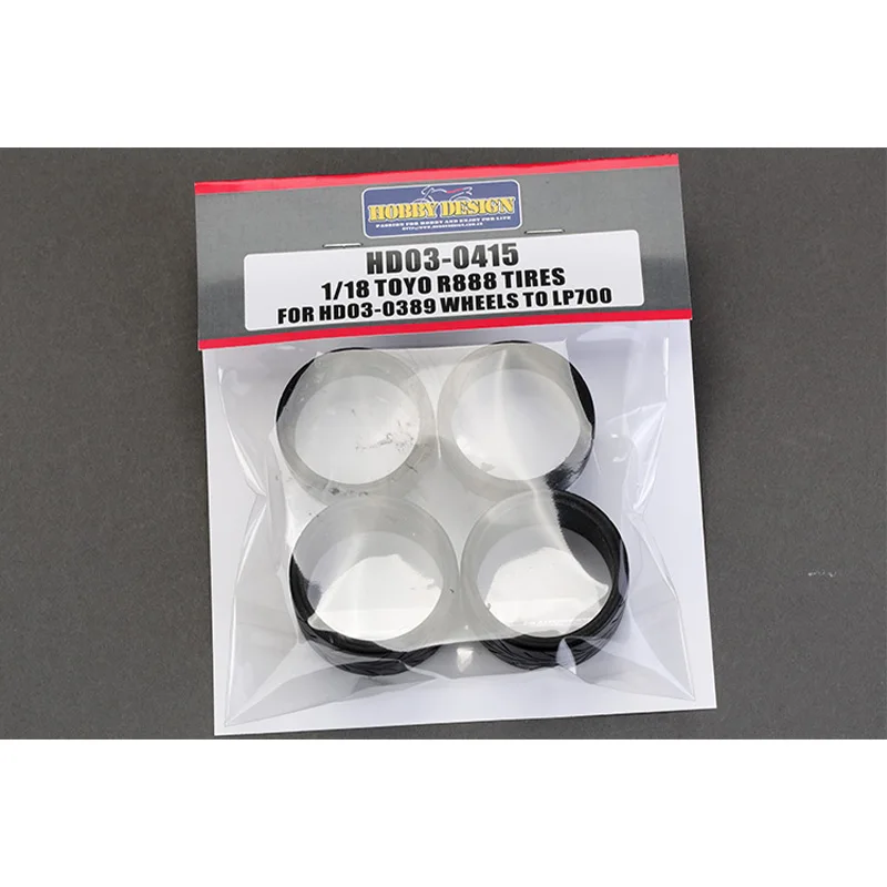 Hobby Design Hd03-0415 1/18 Toyo R888 Pneumatici Per Hd03-0389 Ruote A Lp700 Arti Fatte A Mano Hobbista Regalo Per Adulti Professionisti