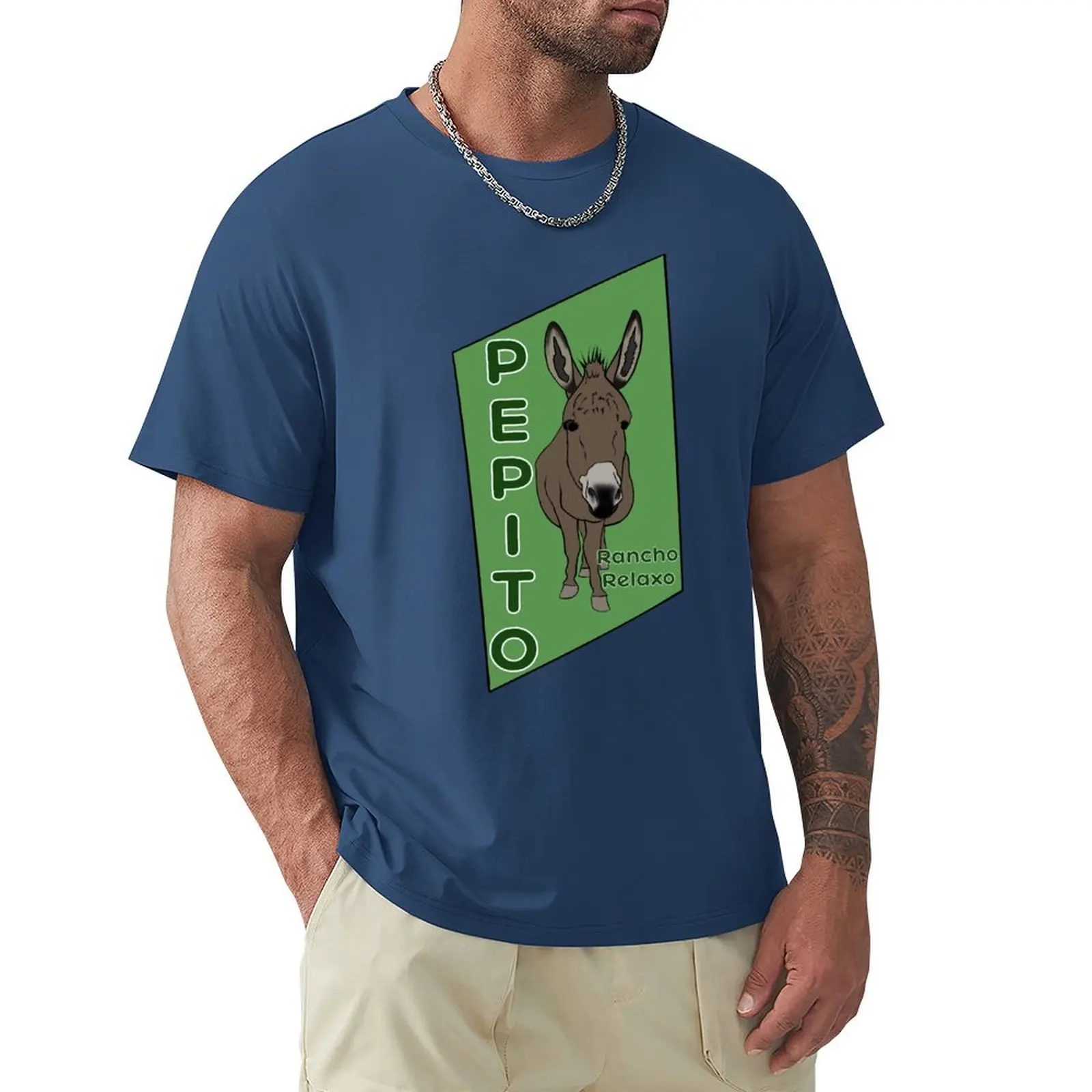 Rancho Relaxo - Pepito The Donkey T-Shirt Blanks Sublime Mens Workout Shirts