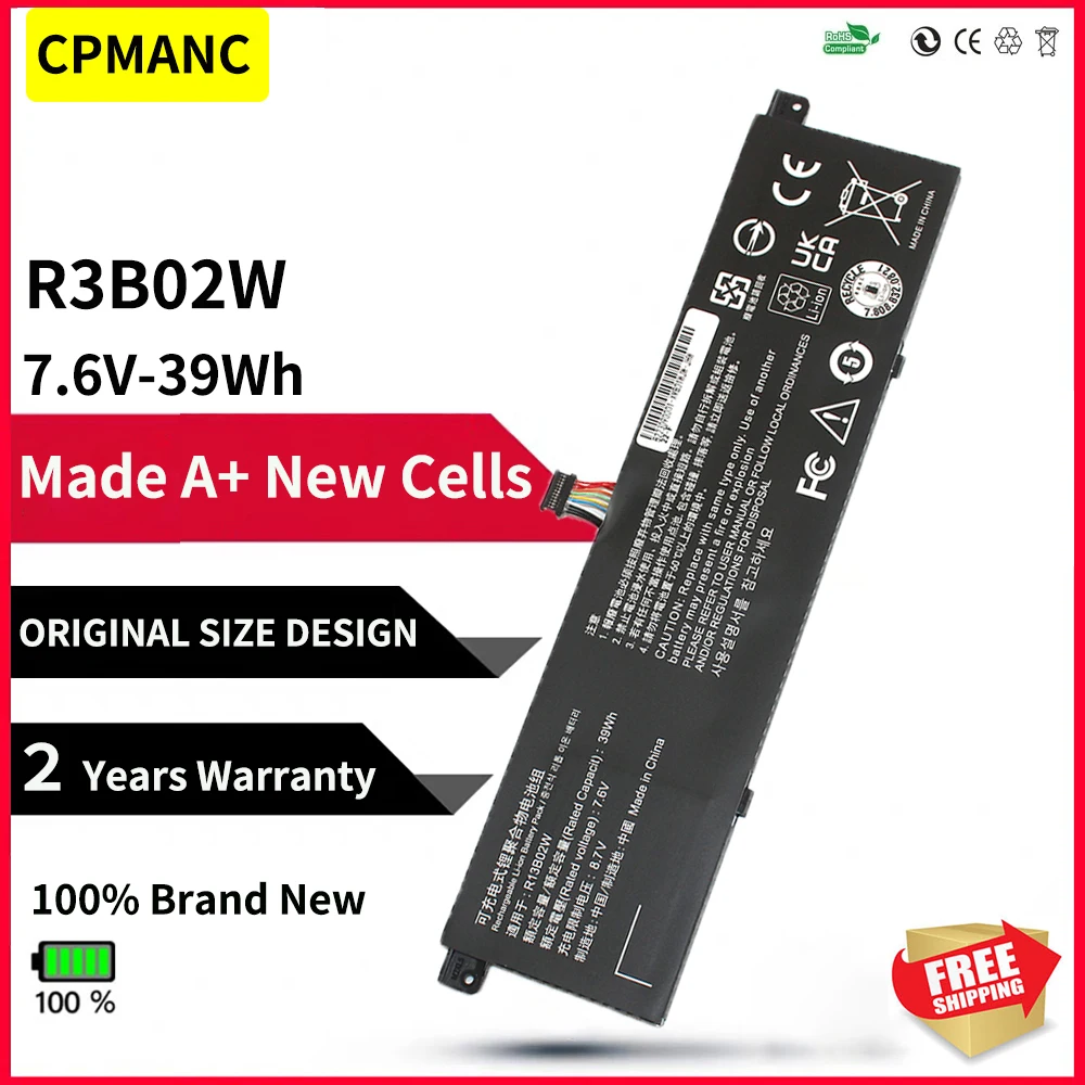 Cpmanc 7.6V 39Wh R13B01W R13B02W Batteria Per Xiaomi Mi Air 13.3 "Series Tablet Pc Per Xiaomi Notebook Air 13 2018